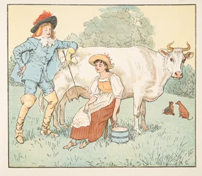 „Soll ich dich heiraten, mein hübsches Mädchen?“, aus The Hey Diddle Diddle Picture Book, veröffentlicht 1882